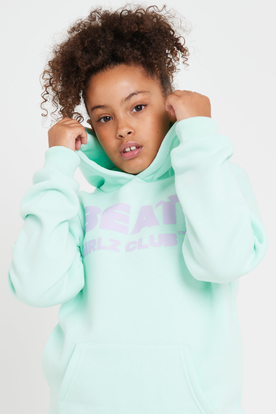 Elevated Girls Hoodie Kids Mint Sweat Youth Streetwear Clothing Beat Boyz Club